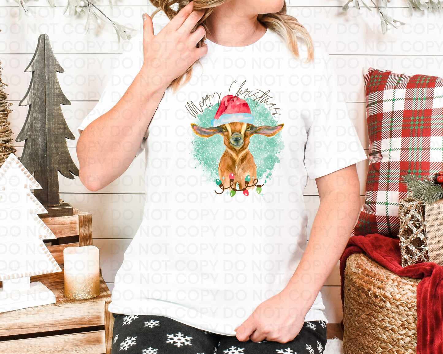 Merry Christmas Goat Shirt