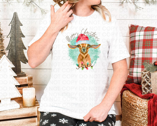 Merry Christmas Goat Shirt