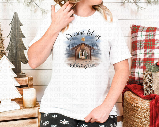 Oh Come Let Us Adore Him Shirt